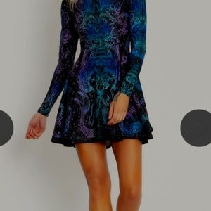 Kaleidoscope Mermaid mini dress